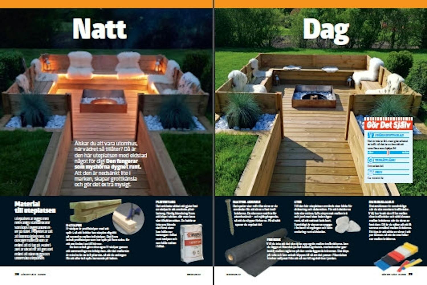 Nedsänkt uteplats Nedsänkt uteplats